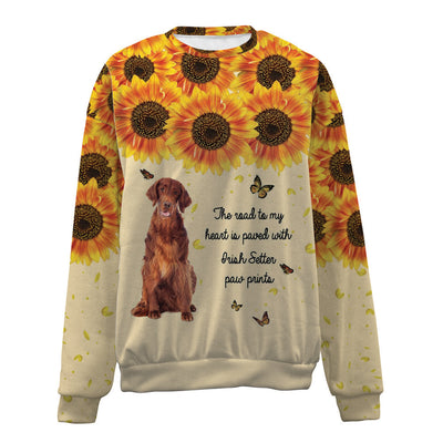 Irish Setter-Flower-Premium Sweater