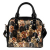 English Cocker Spaniel Full Face Shoulder Handbag