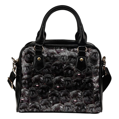 Affenpinscher Full Face Shoulder Handbag