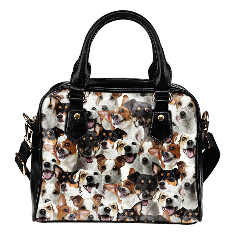 Jack Russell Terrier Full Face Shoulder Handbag