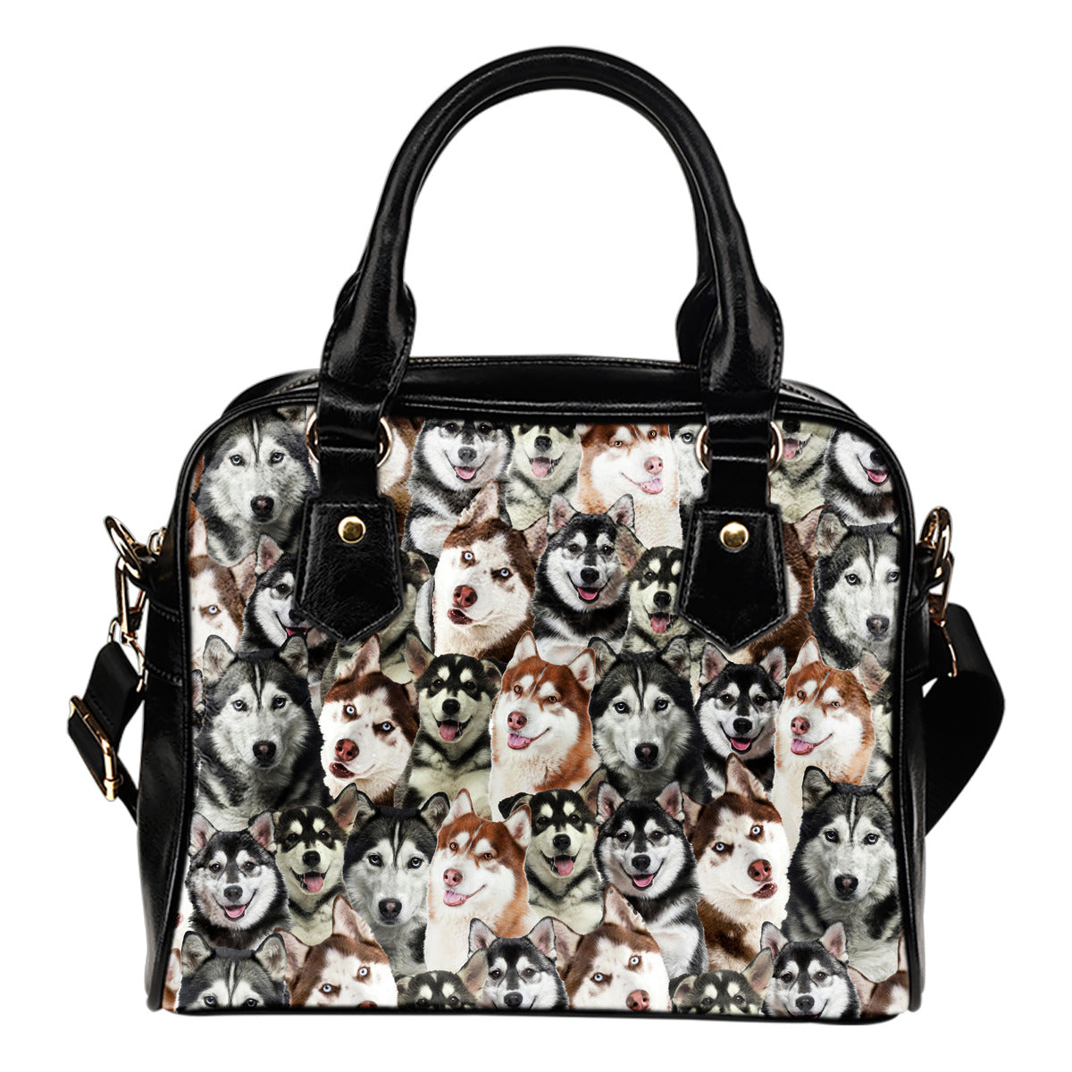 Husky Full Face Shoulder Handbag