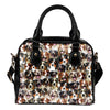 Australian Shepherd Full Face Shoulder Handbag