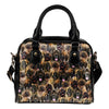 Leonberger Full Face Shoulder Handbag