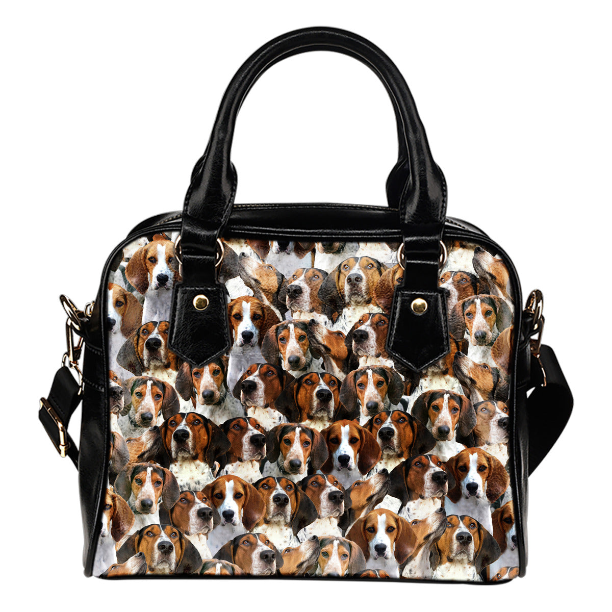 Treeing Walker Coonhound Full Face Shoulder Handbag