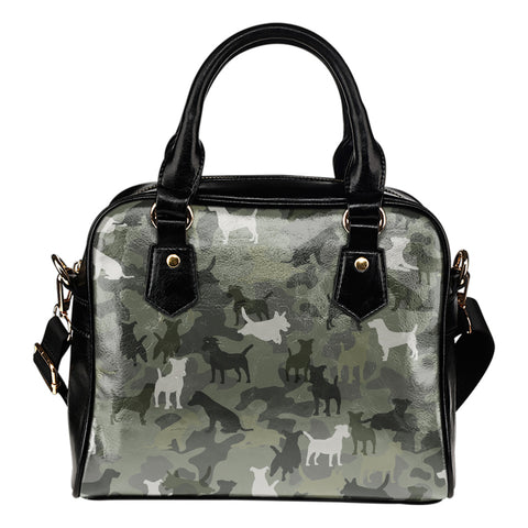Jack Russell Terrier Camo Shoulder Handbag