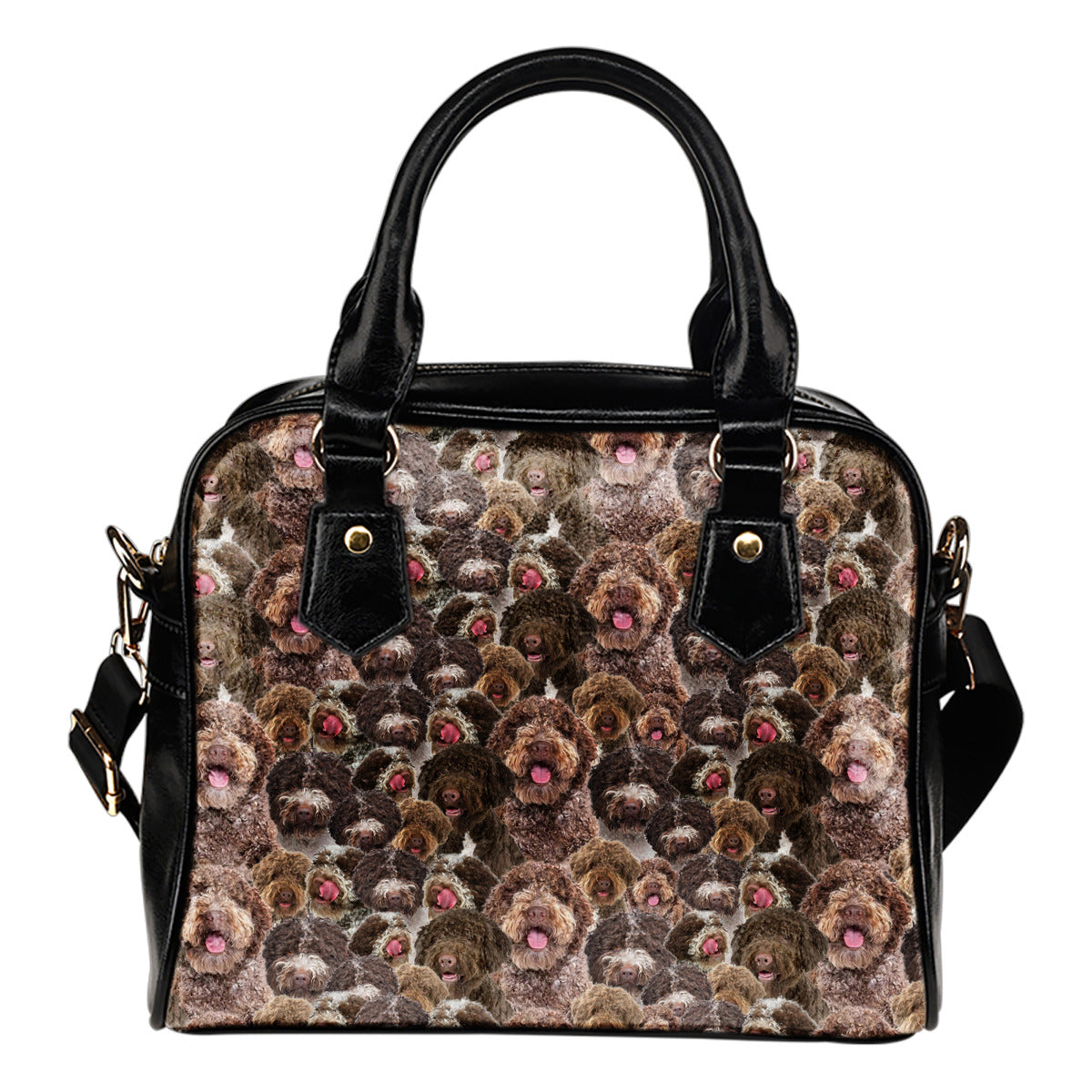 Lagotto Romagnolo Full Face Shoulder Handbag