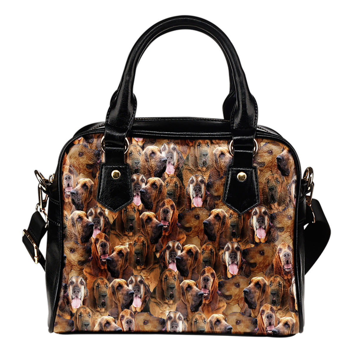 Bloodhound Full Face Shoulder Handbag