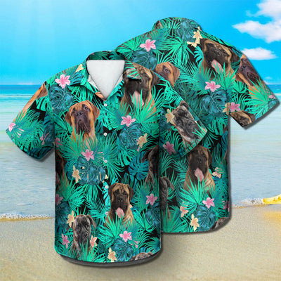 Bullmastiff - Summer Leaves - Hawaiian Shirt