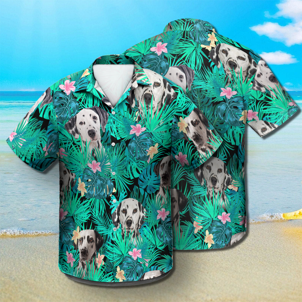 Dalmatian - Summer Leaves - Hawaiian Shirt
