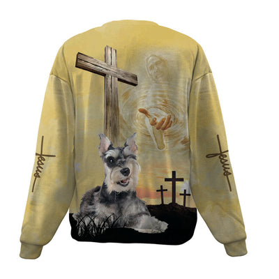 Miniature Schnauzer-Jesus-Premium Sweater