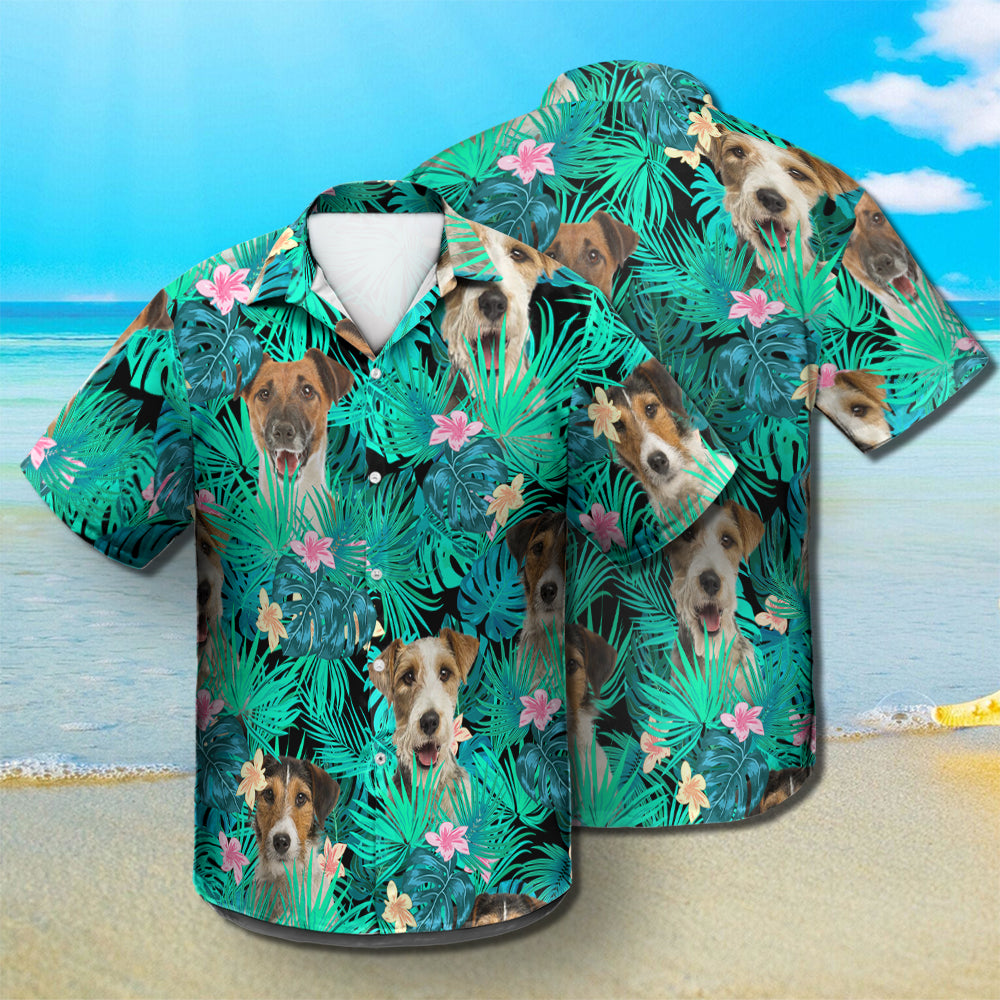 Fox Terrier - Summer Leaves - Hawaiian Shirt