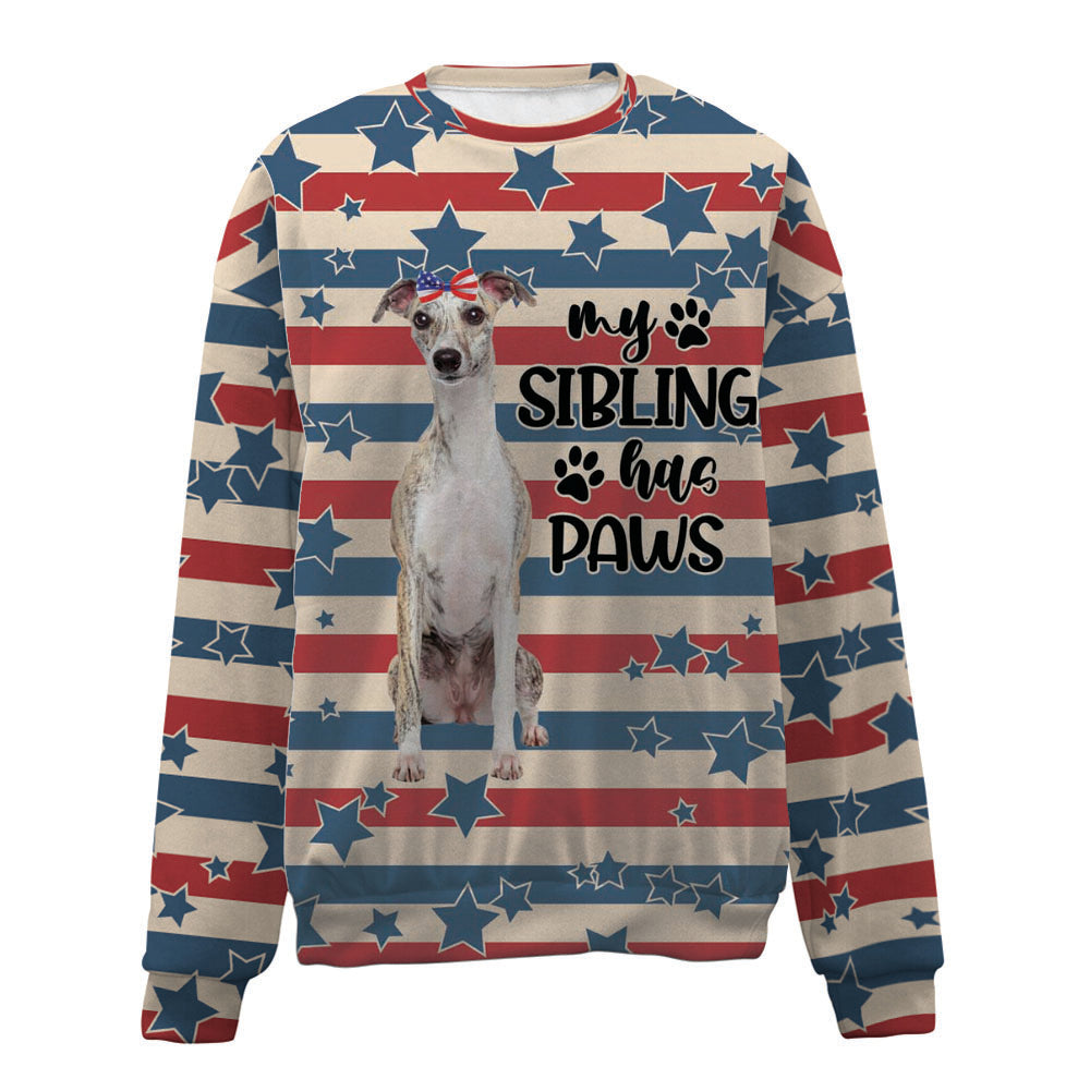Whippet-American Flag-Premium Sweater