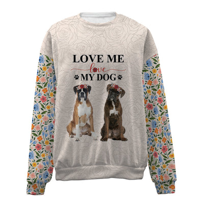 Boxer-Love My Dog-Premium Sweater