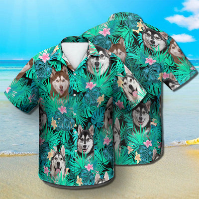 Husky - Summer Leaves - Hawaiian Shirt