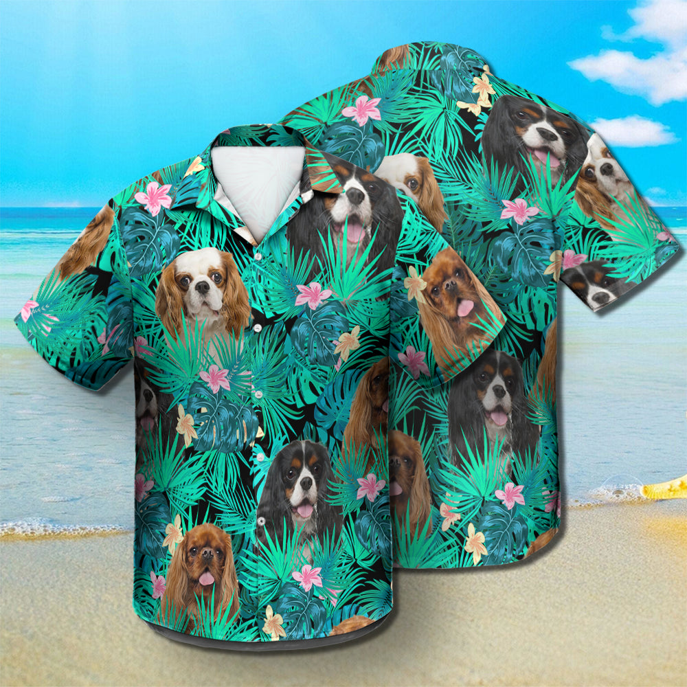 King Charles Spaniel - Summer Leaves - Hawaiian Shirt