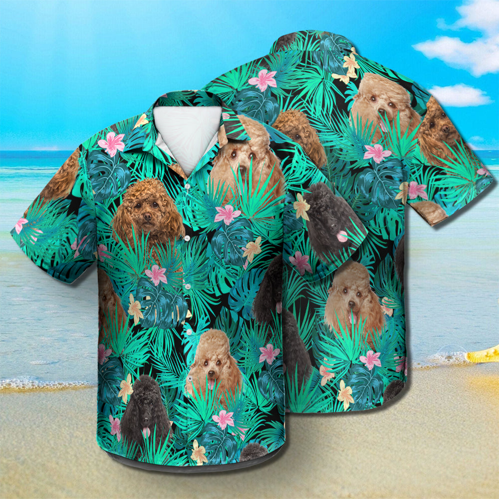 Poodle - Summer Leaves - Hawaiian Shirt