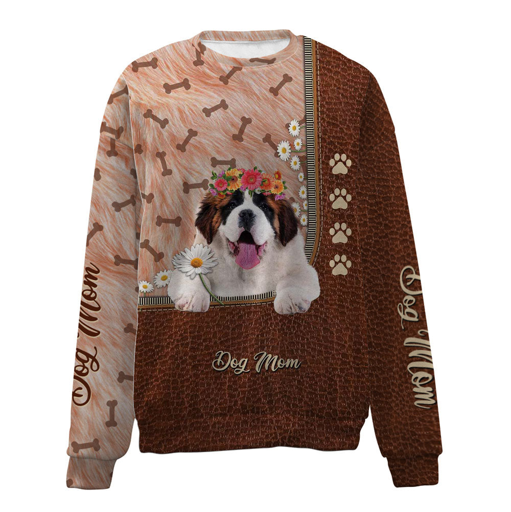 St Bernard-Dog Mom-Premium Sweater