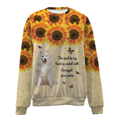 Samoyed-Flower-Premium Sweater