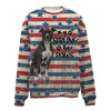 Pitbull-American Flag-Premium Sweater