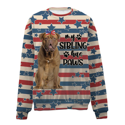 Dogue de Bordeaux-American Flag-Premium Sweater