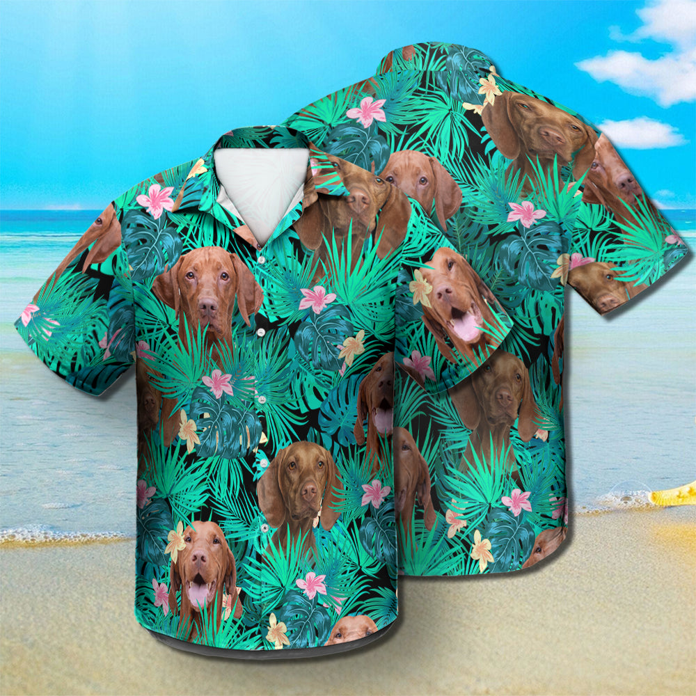 Vizsla - Summer Leaves - Hawaiian Shirt
