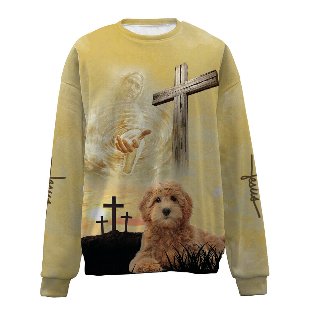Goldendoodle-Jesus-Premium Sweater