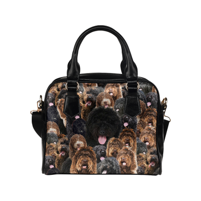 Barbet Face Shoulder Handbag