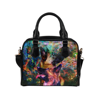 German Shepherd Yin Yang Shoulder Handbag