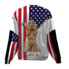 English Cocker Spaniel-USA Flag-Premium Sweater