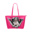 German Shorthaired Pointer Leather Tote Bag