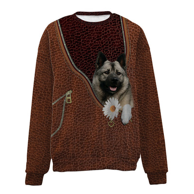 NORWEGIAN ELKHOUND-Zip-Premium Sweater