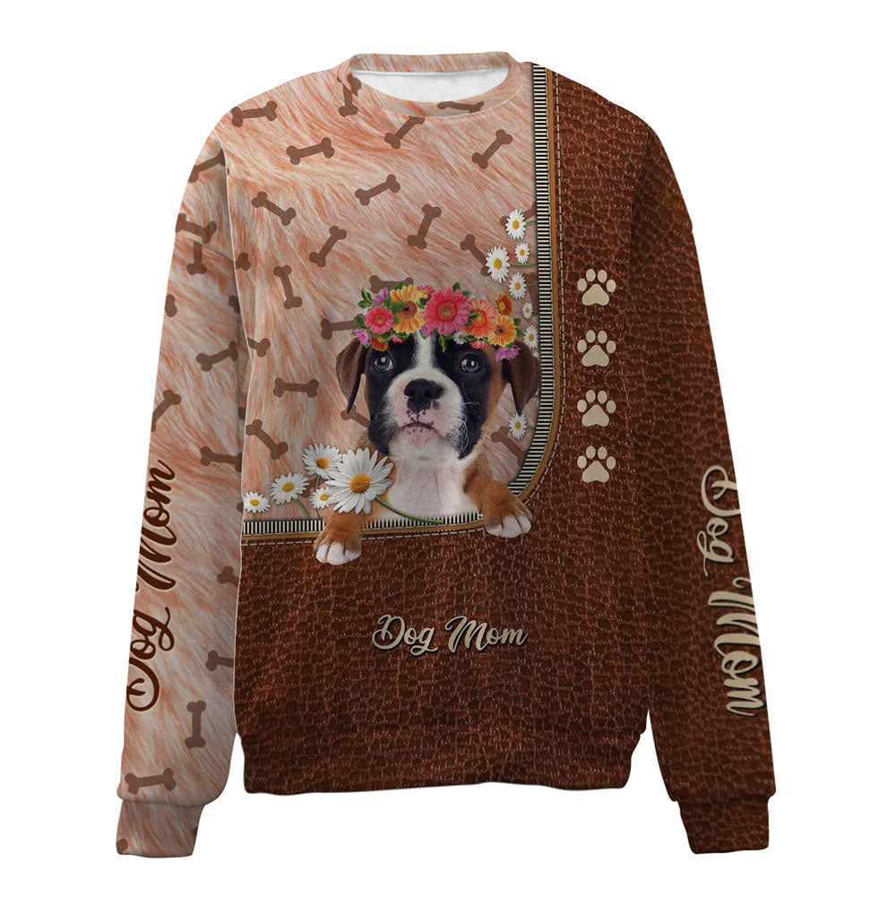 Boxer-Dog Mom-Premium Sweater