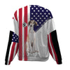 Saluki-USA Flag-Premium Sweater