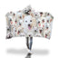 American Eskimo Dog Hooded Blanket