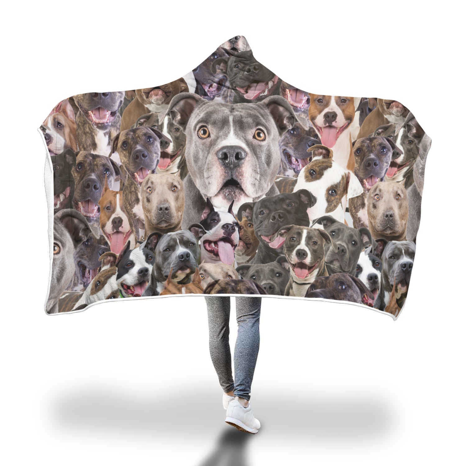American Staffordshire Terrier Hooded Blanket
