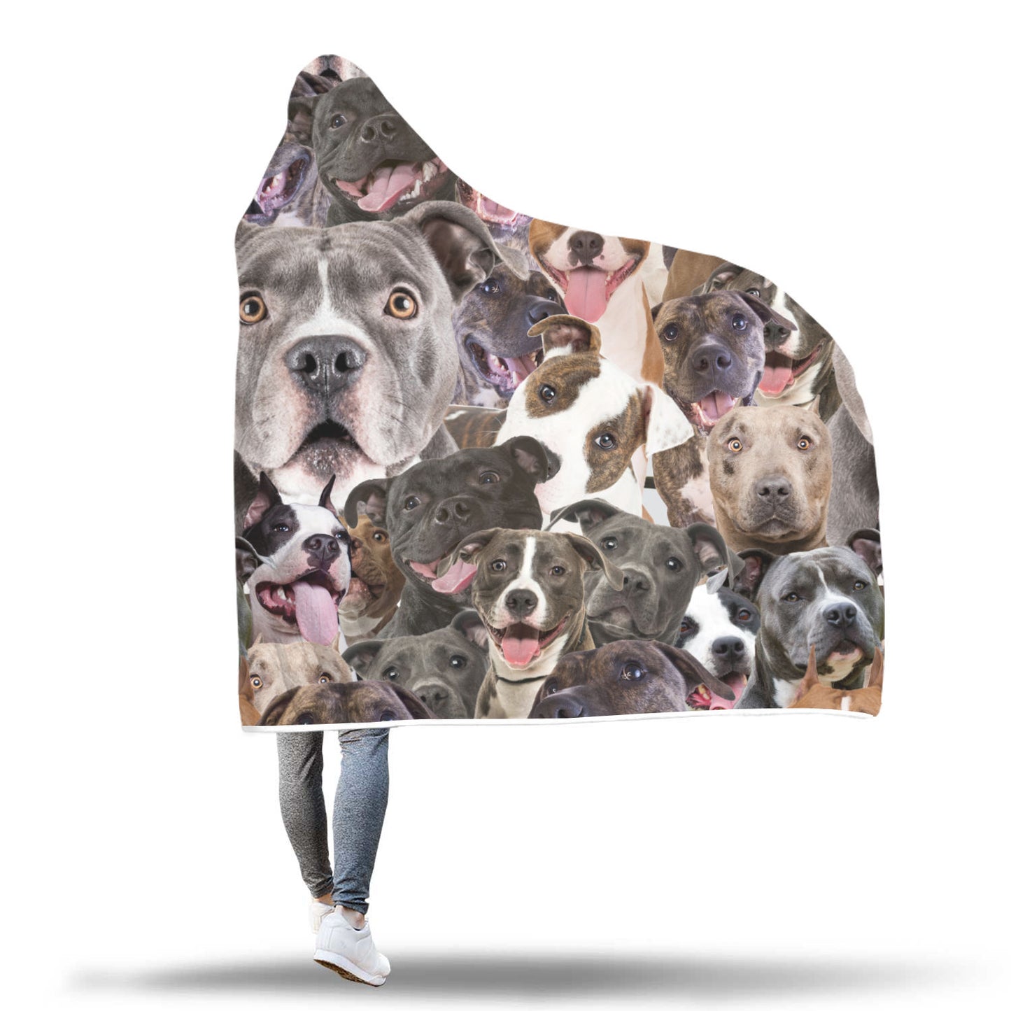 American Staffordshire Terrier Hooded Blanket