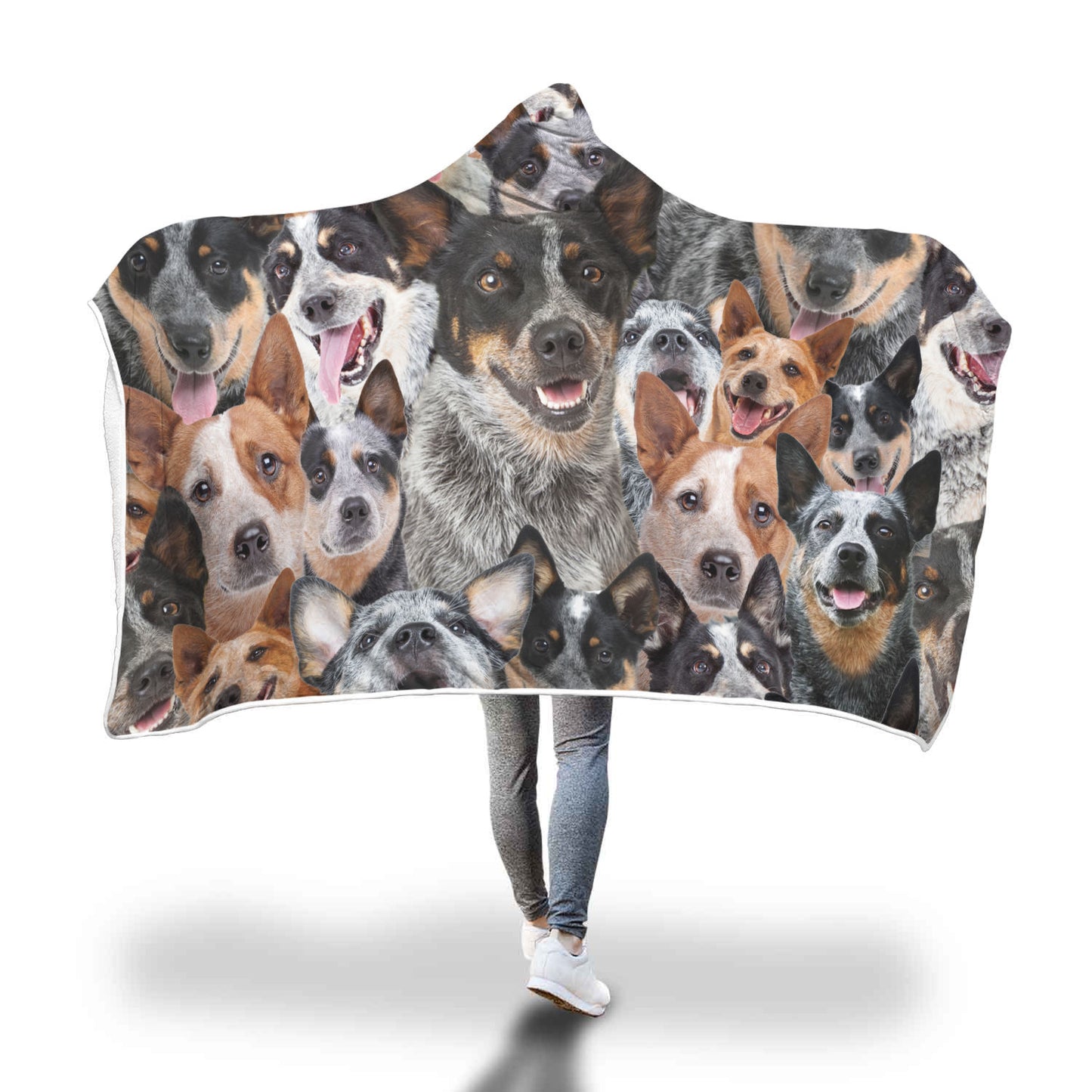 Australian Cattle Dog Hooded Blanket