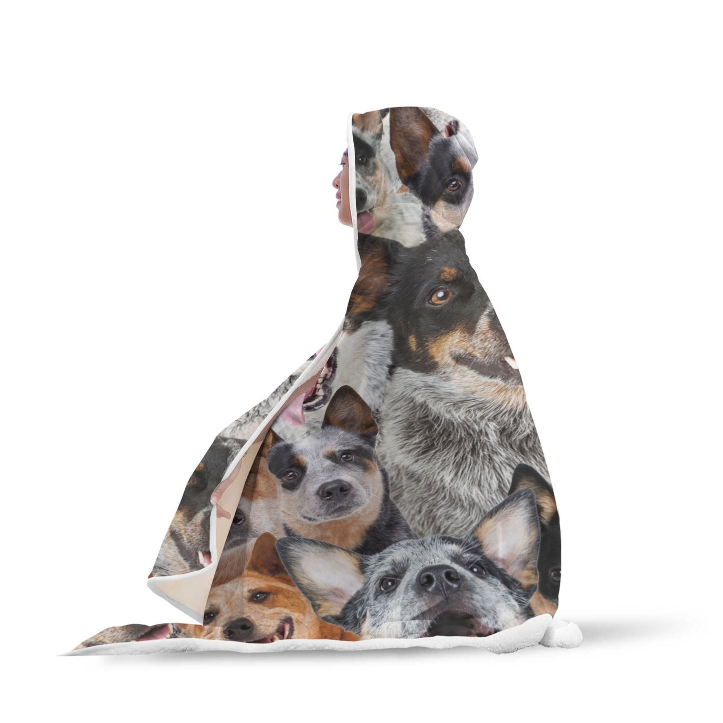 Australian Cattle Dog Hooded Blanket