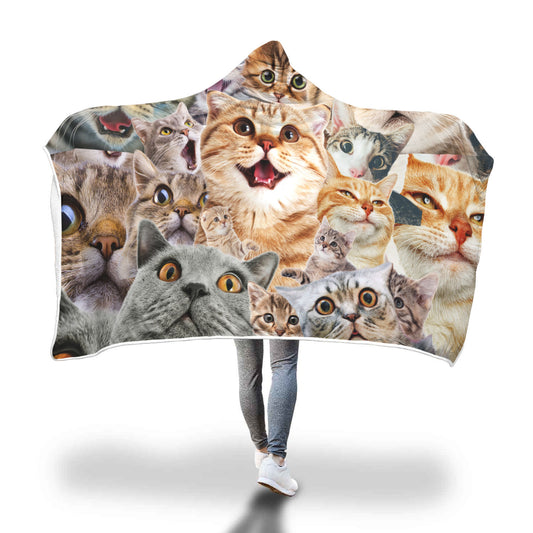 Cat Hooded Blanket