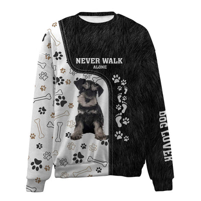 Schnauzer-Never Walk Alone-Premium Sweater