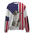 Australian Shepherd-USA Flag-Premium Sweater