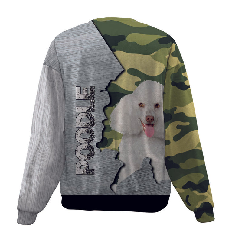 Poodle 2-Camo-Premium Sweater