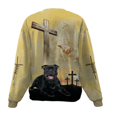 Staffordshire Bull Terrier 2-Jesus-Premium Sweater