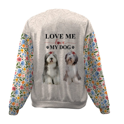 Bearded Collie-Love My Dog-Premium Sweater