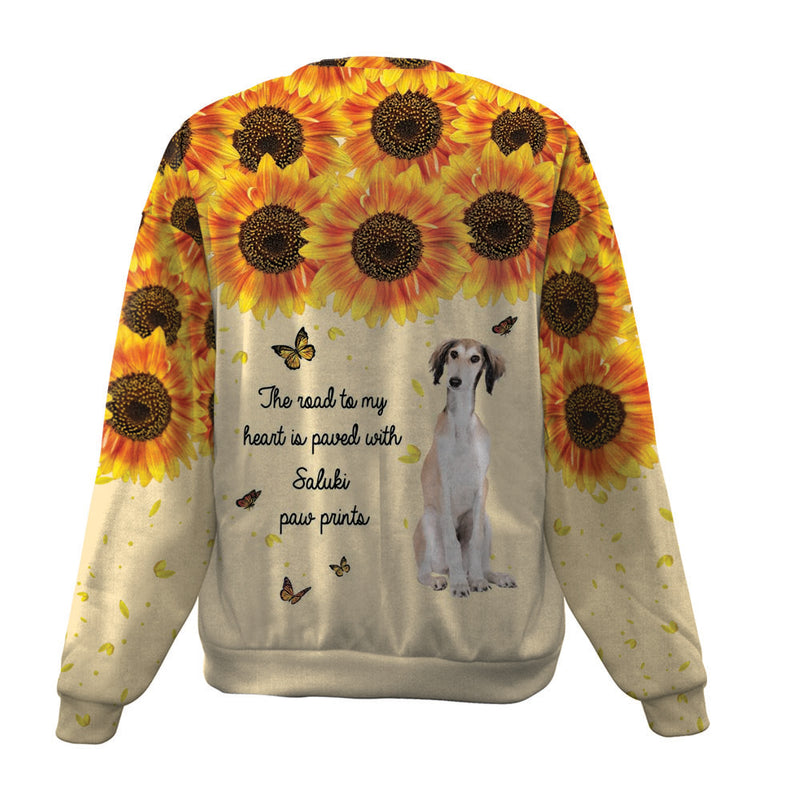 Saluki-Flower-Premium Sweater