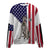 Irish Wolfhound-USA Flag-Premium Sweater