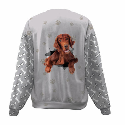 Irish Setter-Paw And Pond-Premium Sweater