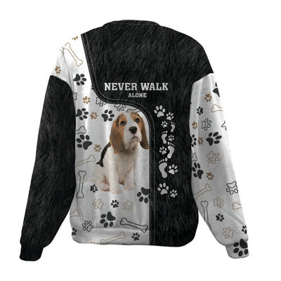 Beagle-Never Walk Alone-Premium Sweater