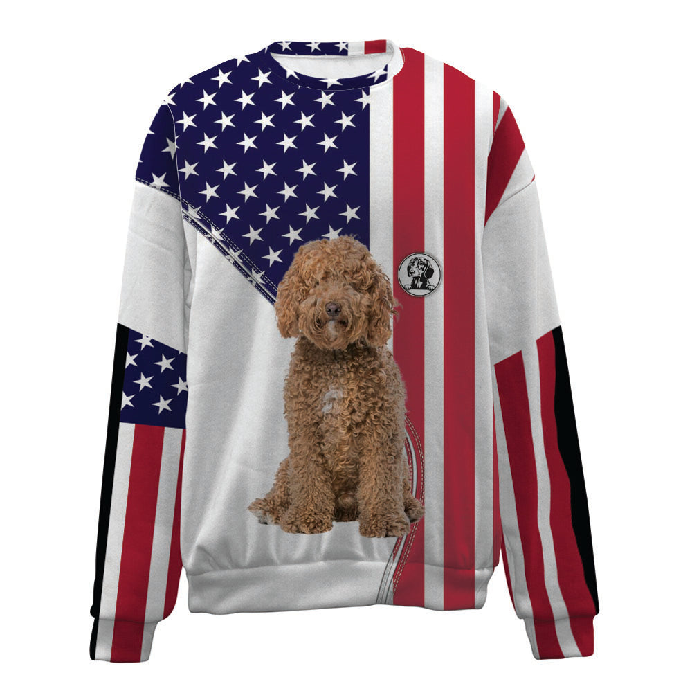 Labradoodle-USA Flag-Premium Sweater