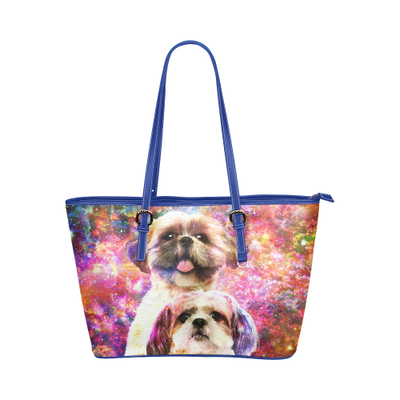 Shih Tzu Leather Tote Bag